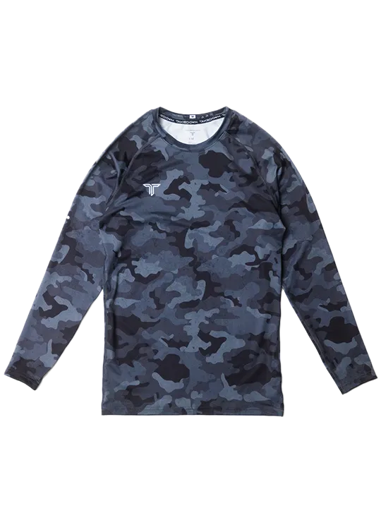 Urban Camo Long-Sleeve Rashguard - Navy