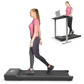 Walking Pad Under Desk Treadmill,2 in 1 for Home/Office Desk Treadmill with Remote Control, Portable Walking Treadmill in LED Display,Blcak
