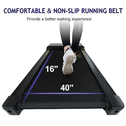 Walking Pad Under Desk Treadmill,2 in 1 for Home/Office Desk Treadmill with Remote Control, Portable Walking Treadmill in LED Display,Blcak
