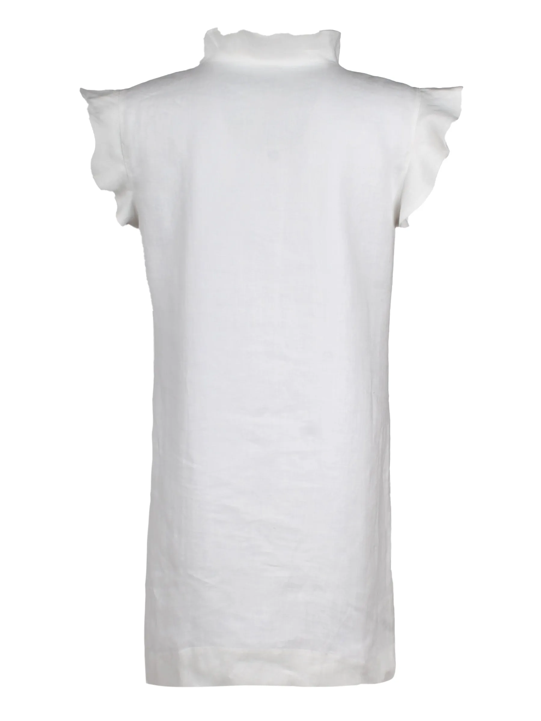 Washed Linen Jonathon Dress White