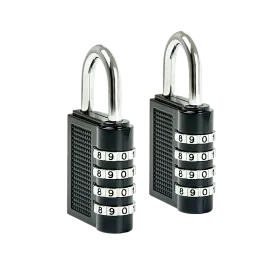 X2 Combination Padlock 4-Digit Outdoor Weatherproof Security School Lock Travel